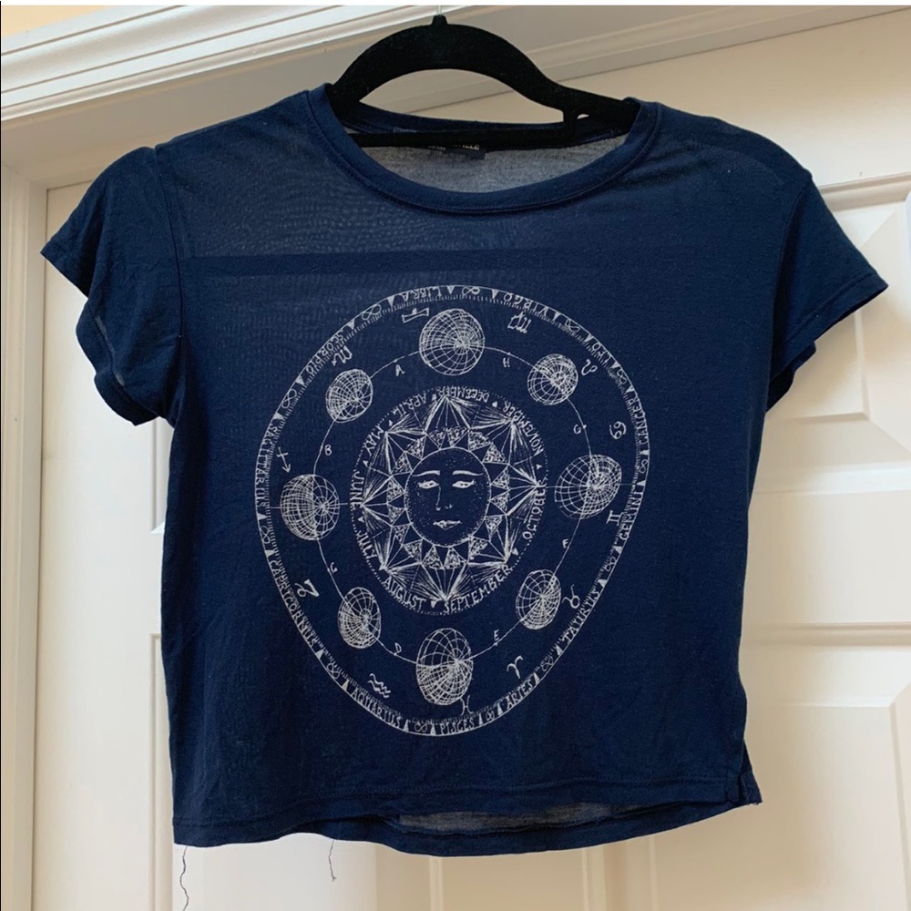 Brandy melville astrology crop top